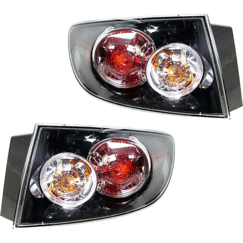 Halogen Tail Light Set Driver & Passenger Side Outer For