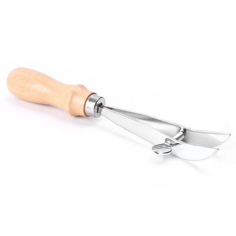 Crafting - Adjustable Width, Wood Handle Leather Edge Creaser Tool