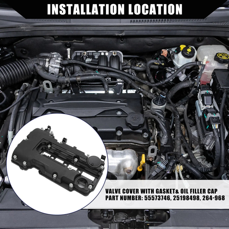 Chevy Cruze Engine Valve Cover with Gaskets Bolts (2011-2020)
