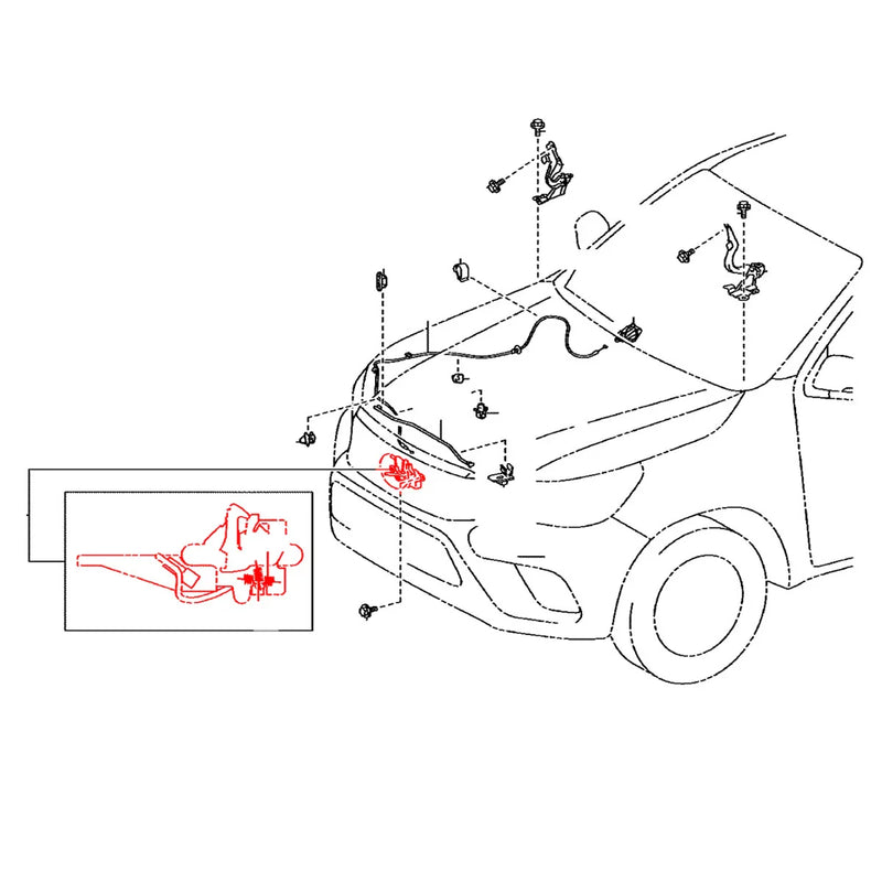 Toyota Hilux2005-2015 Bonnet  Latch Striker Lock