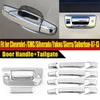 Chevy Silverado GMC Sierra Chrome Door Handle Covers & Tailgate Trim (2008-2014)