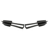 BMW 325i 323i 2001-2006 (1999-2006) Black Bumper Grille Set of 2