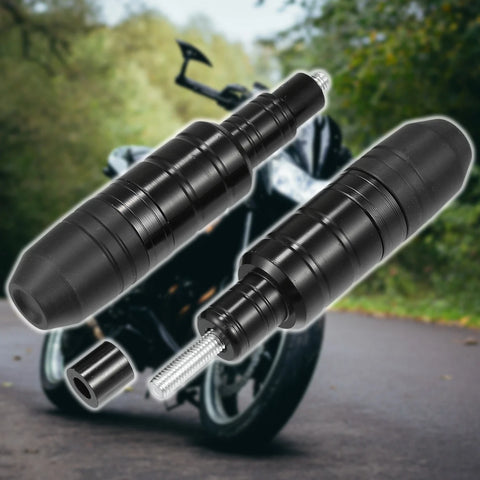 Honda  2 x Black Motorcycle Frame Slider Exhaust Anti-Crash Protector