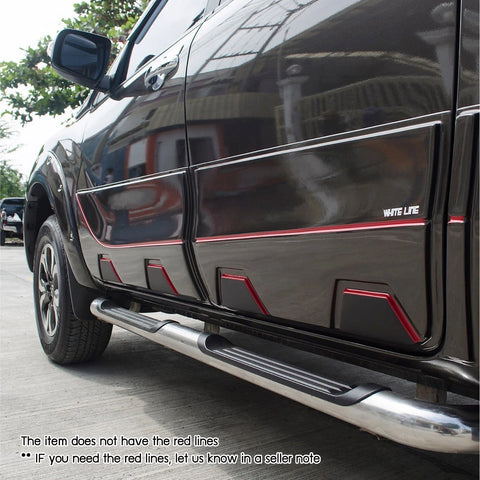 Mazda BT-50 Matte Black Body Cladding Door Panel Bushes (2012-2019)