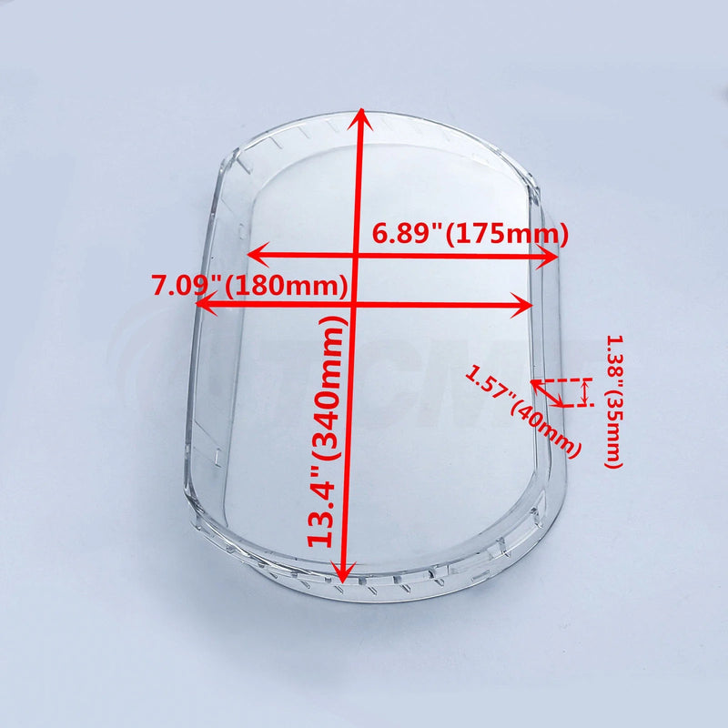 Harley Touring Road Glide Clear PC Headlight Lens Cover (2015-2022)