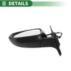Toyota Highlander Right Side Door Mirror Manual Folding Gloss Black (14-19)