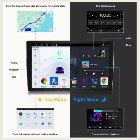 Toyota Hilux 6-64GB Wireless CarPlay Android Auto BT Radio (2015-2020)