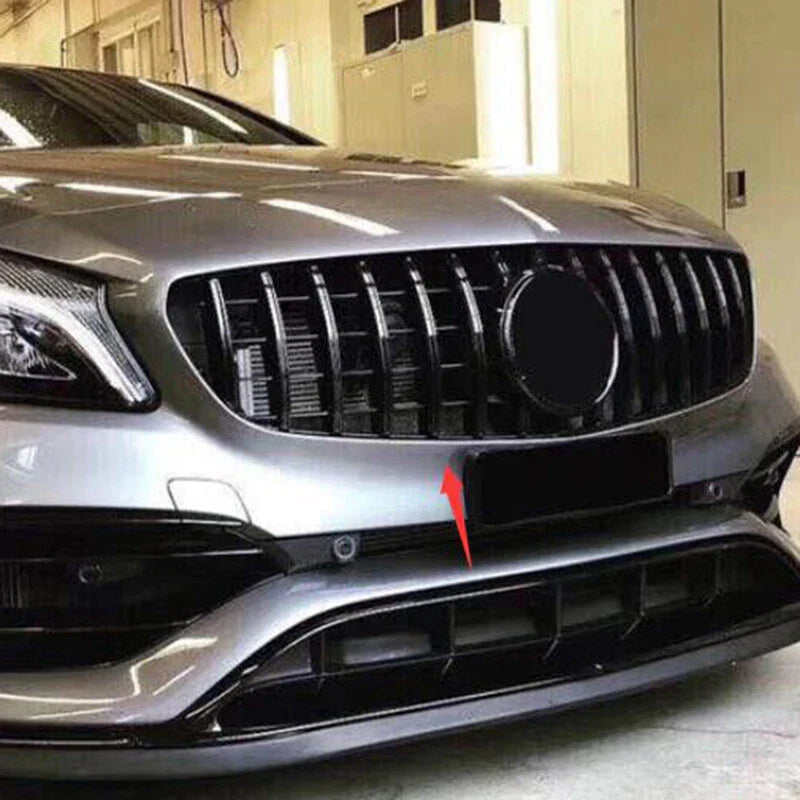 Benz CLA Class W118 GT Style Gloss Black Front Bumper Grille Trim (2020-2023)