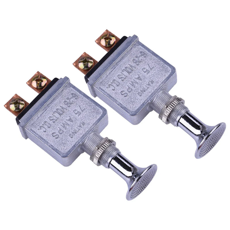 Universal Vehicles 2 x 75 Amps Heavy Duty Push Pull On-Off Switch