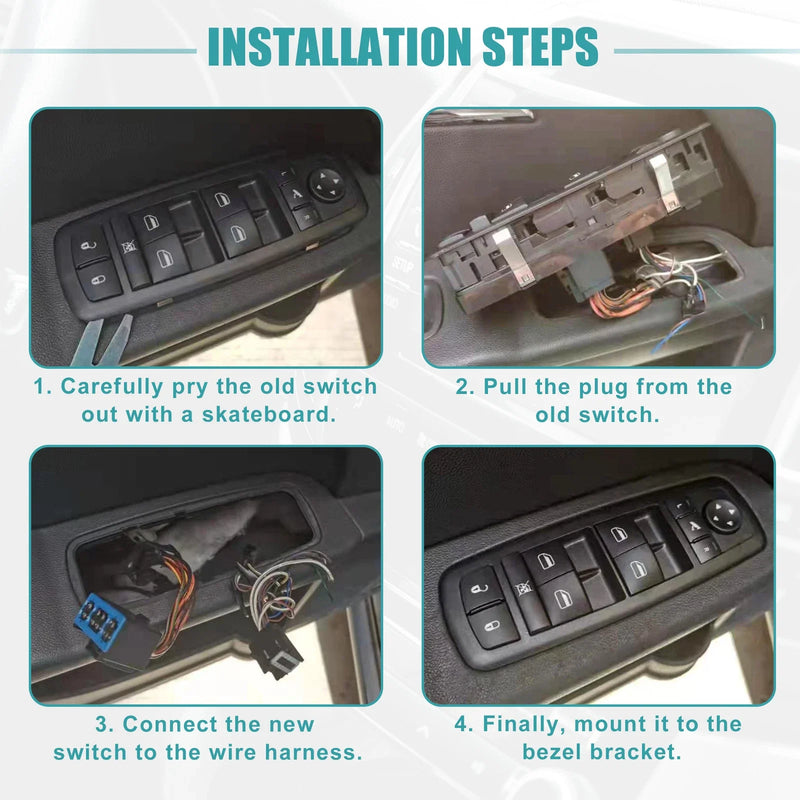 Dodge Journey Front Driver Side Power Window Switch (2011-2020)