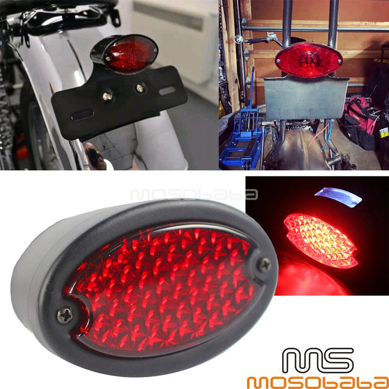 Harley Dyna Softail LED Cat Eye Tail Light License Plate Lamp (2006-2023)
