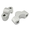 BMW S1000XR Silver Handlebar Risers Lift Clamp Adapters (2020-2023)