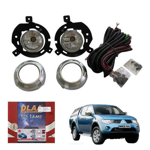 Mitsubishi Triton L200 Fog Lamp Spot Light Set with Covers (2006-2009)