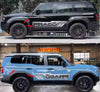 Toyota Prado 2 x Car Door Side Stripe Graphics Vinyl Film Sticker