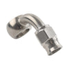 Motorcycle Stainless Steel 10.2mm 3/8" Eye Banjo Hose Ends AN-3 90°