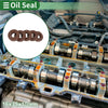 Oil Seal 16x35x10mm FKM Rubber High Pressure Brown 5 Pcs