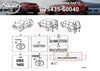 TOYOTA LAND CRUISER 80 Series Genuine Rear Hatch Emblem Nameplate