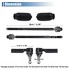 Dodge Ram 1500 6x Front Inner Outer Tie Rod End Links Kit (2006-2010)