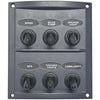 Marine Applications Switch Panel 6 Gang 12V/24V Grey Waterproof