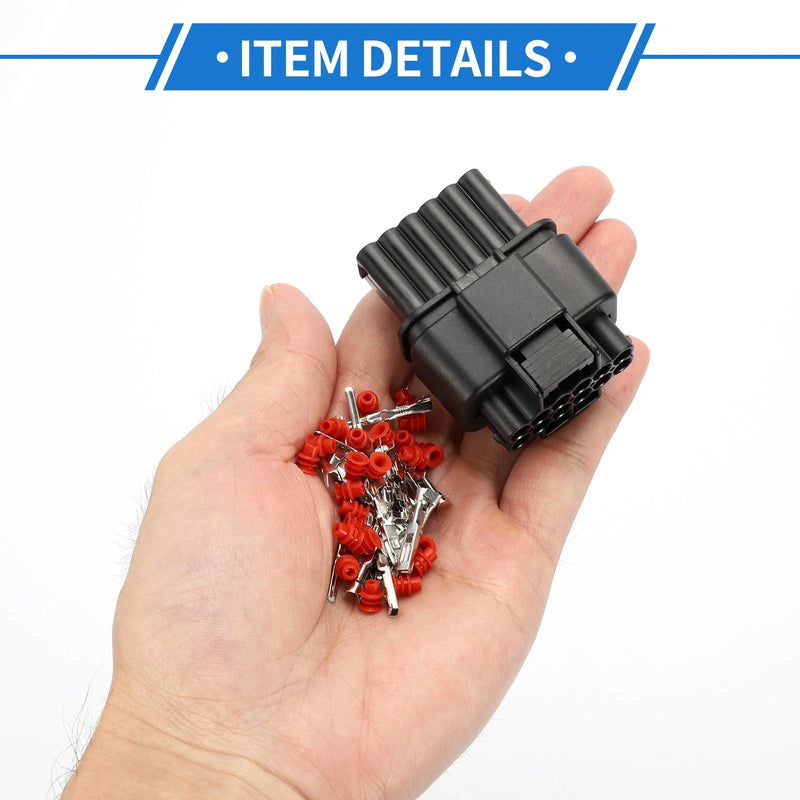 Hyundai - 1 Set 12 Pin Front Headlight Connector Plug