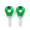 Pit Quad Dirt Bike ATV CRF50 12mm Green Chain Adjuster Block Tensioner 2Pcs
