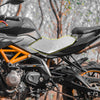 Seat Cover 50x31.5cm Motorcycle Seat Cover Waterproof Dustproof Silver Tone