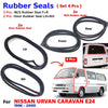Windshield Front Rear Door Rubber Seal Set 4 Fits Nissan Urvan E24 Van 1986-00