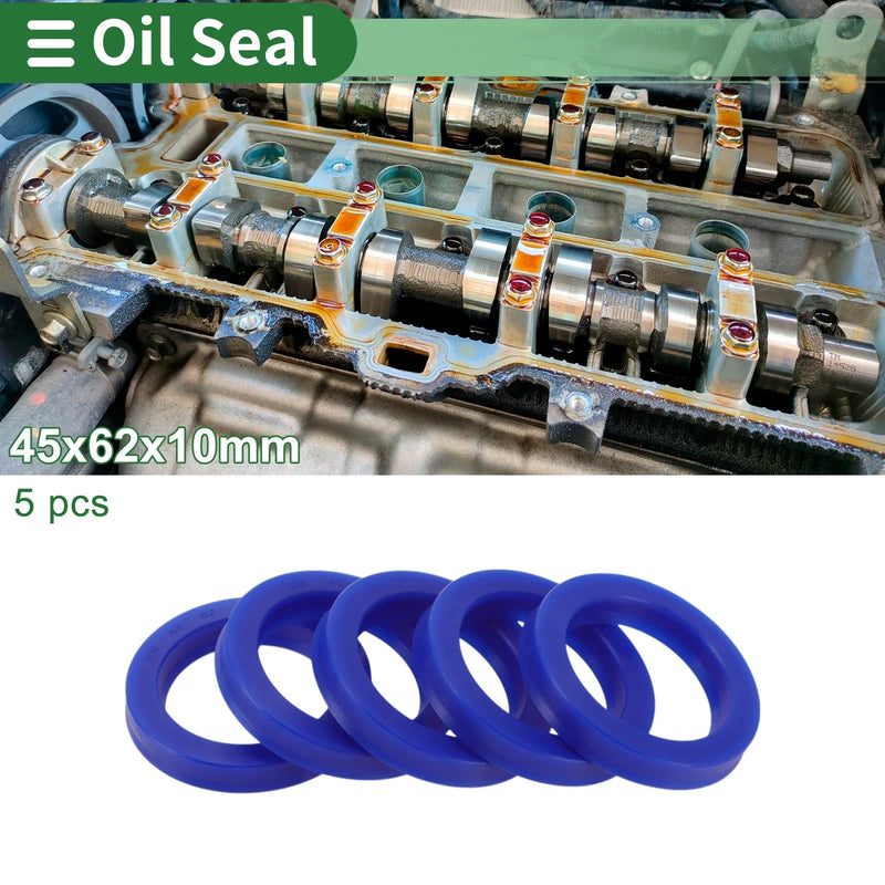 Oil Seal 45x62x10mm TPU Rotary Shaft Seal 5 Pcs