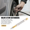 Car Motorcycle 2 x 100mm Tire Valve Stem Inflator Extender Hose