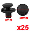 Honda Accord 25 x Push-in Nylon Rivet Fastener Clips