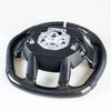 Ford F150 F250 F350 Carbon Flat Bottom Leather Steering Wheel (15-22)