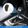 Toyota Camry Black Carbon Fiber Beige Gear Shift Knob Cover (2018–2023)