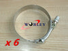 2" Steel T-Bolt Silicone Hose Clamps
