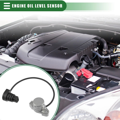 Chevrolet Black Silver Tone Metal Plastic Oil Level Sensor