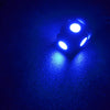 Universal 50PC Blue T10 Wedge 5050 5SMD LED Dome Map License Light Bulbs