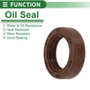 Oil Seal 30x45x12mm FKM Rubber High Pressure Brown 5 Pcs