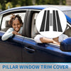 Lexus ES (2002-2006) Black 6 Pcs Door Pillar Window Trim