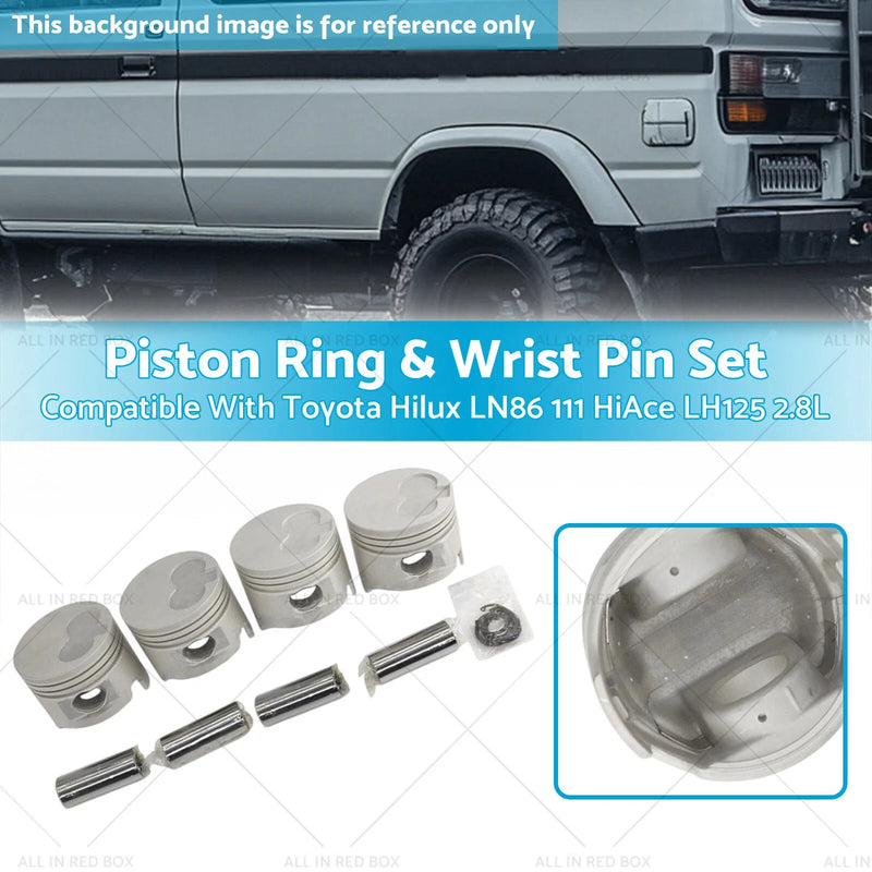 Toyota Hilux LN86 LN111 2.8L 4 x Engine Piston Rings & Wrist Pins