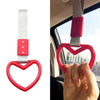 Train Bus Drift Charm Tools Red Heart JDM Tsurikawa Ring Handle Strap
