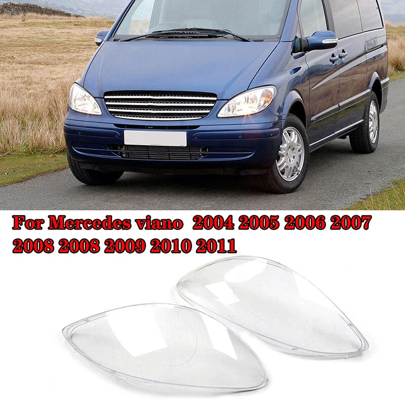 Mercedes-Benz W639 2 x Headlight Lens Covers (2004-2010)
