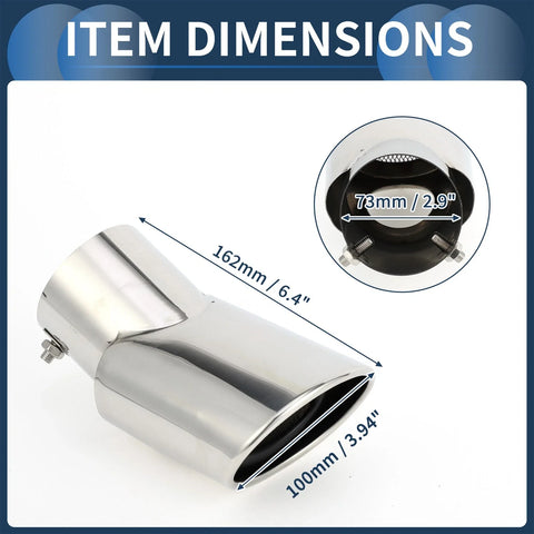 Land Rover Range Rover Curved Slant Exhaust Tip 2.9" (2002-2010)