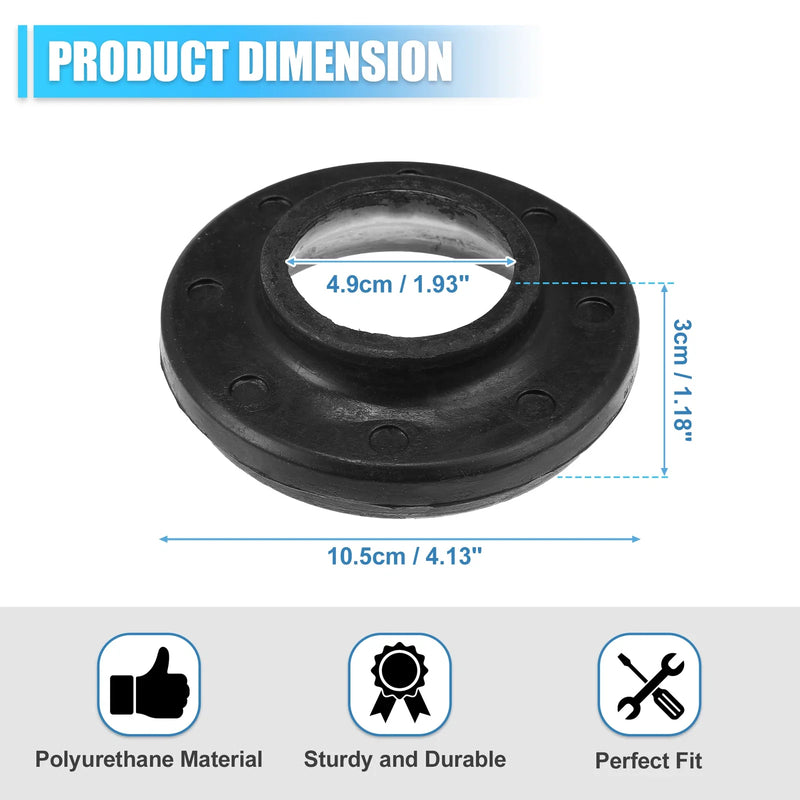 Jeep (52000229) Black 2 x Front Upper Coil Spring Insulators