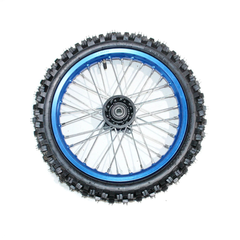PIT PRO Dirt Bike 15mm Axle Front Wheel Rim & Knobby Tyre