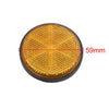 Motorcycle 5pcs / 59mm / Orange Plastic Screw Mount Warning Reflector