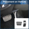 Ford Fiesta (2007-2012) Silver Tone Foot Accelerator Pedal Covers
