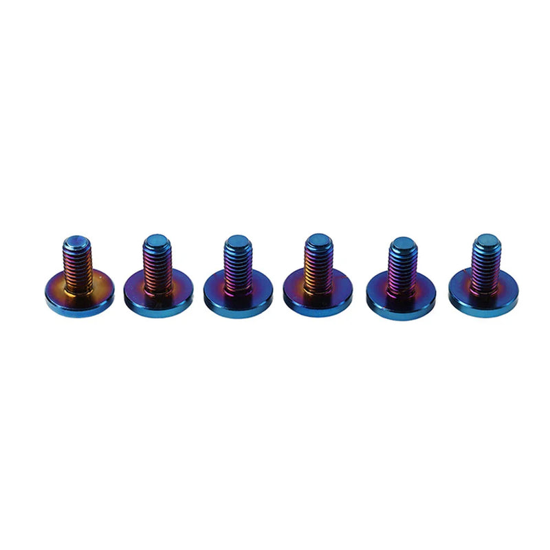 Bike Motorcycle - Blue 6 x M6x10mm Alloy Torx Head Screws