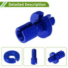 Motorcycle 4 Pcs M10 Aluminum Motorcycle Clutch Brake Cable Adjuster Screw