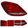 Mercedes-Benz W205 Sedan Left Driver Side LED Tail Light (2015-2018)
