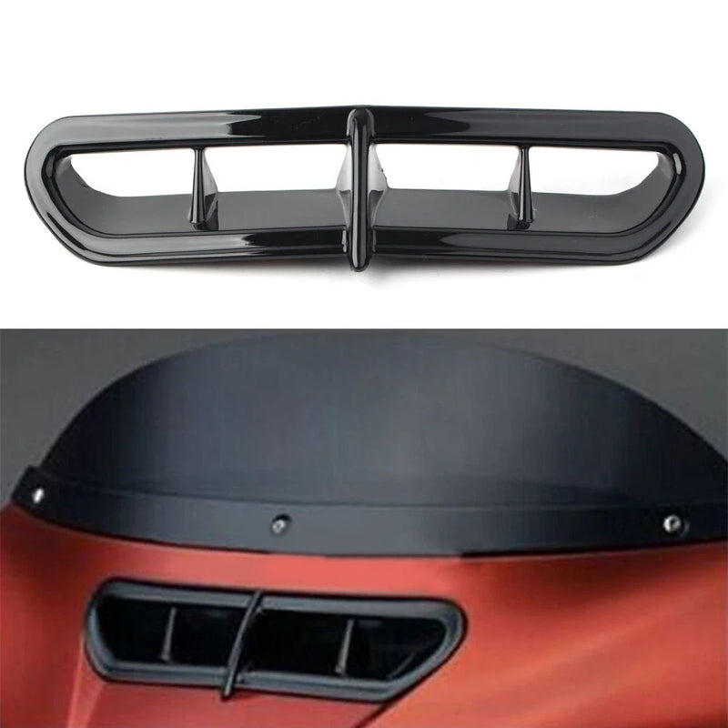 Harley Touring Electra Tri-Glide Fairing Black Vent Air Duct Bezel (2014-2015)