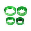 Chevy Silverado & GMC Sierra 8 x Green AC Radio Switch Knob Covers (14-18)